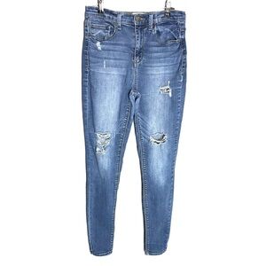 Mudd FLX Stretch Jeans High Rise Distressed Women’s Junior Size 7 (26X27.5)
